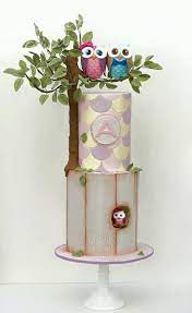 Cakes By Angela Morrison Pastel Owl Baby Shower Baby Shower Cakes Cake