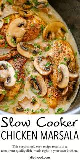 Slow Cooker Chicken Marsala Chicken Crockpot Recipes Crockpot Recipes Slow Cooker Crockpot Recipes Easy