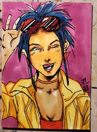 Jubilee x men sketch card Comments welcome #xmen97