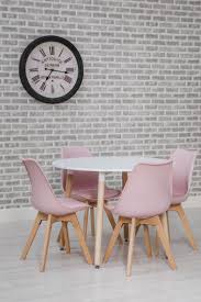 Find new round kitchen & dining tables for your home at joss & main. Urban Round Kitchen Dining Table And 4 Dining Chairs Against The Grain Furniture