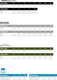 size charts