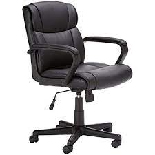 ergonomic office chair mid back support black bonded leather home office comfort best ergonomic office chair most comfortable office chair black office chair