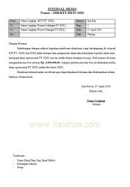 Nov 02, 2020 · contoh form kasbon karyawan 2. Cotoh Internal Memo Im Halo Hse