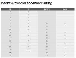 adidas shoes size chart toddler