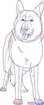 How To Draw A German Shepherd Step By Step Pets Animals Free Online Drawing Tutorial Added By Animal Drawings German Shepherd Painting German Shepherd Art
