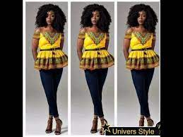 Voir plus d'idées sur le thème tenue africaine, mode africaine, mode africaine robe. New Look Top Pagne Haut Et Jean Youtube