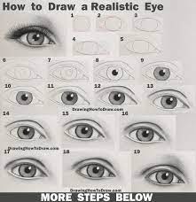 How To Draw An Eye (Realistic Female Eye) Step By Step Drawing Tutorial -  How To Draw Step By Step Drawing Tutorials