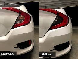 Crux Motorsports 2016 2020 Honda Civic Sedan Air Release Tail Light Tint Overlays Reflector Overlays Crux Motorsports