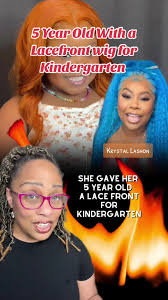 5 Year Old with a Lace Front Wig for Kindergarten
