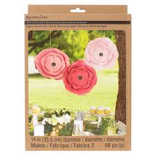 Recollections Craft It Big Bloom 14 Paper Flowers Paper Flowers Party Paper Flowers Paper Flower Kit