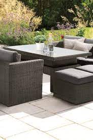Next Monaco Living And Dining Table Garden Set Dark Grey Outdoor Furniture Design Outdoor Dining Chairs Outdoor Furniture