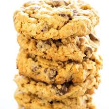 Chewy Oatmeal Peanut Butter Chocolate Chip Cookies Recipe Peanut Butter Oatmeal Chocolate Chip Cookies Homemade Oatmeal Cookies Butter Chocolate Chip Cookies