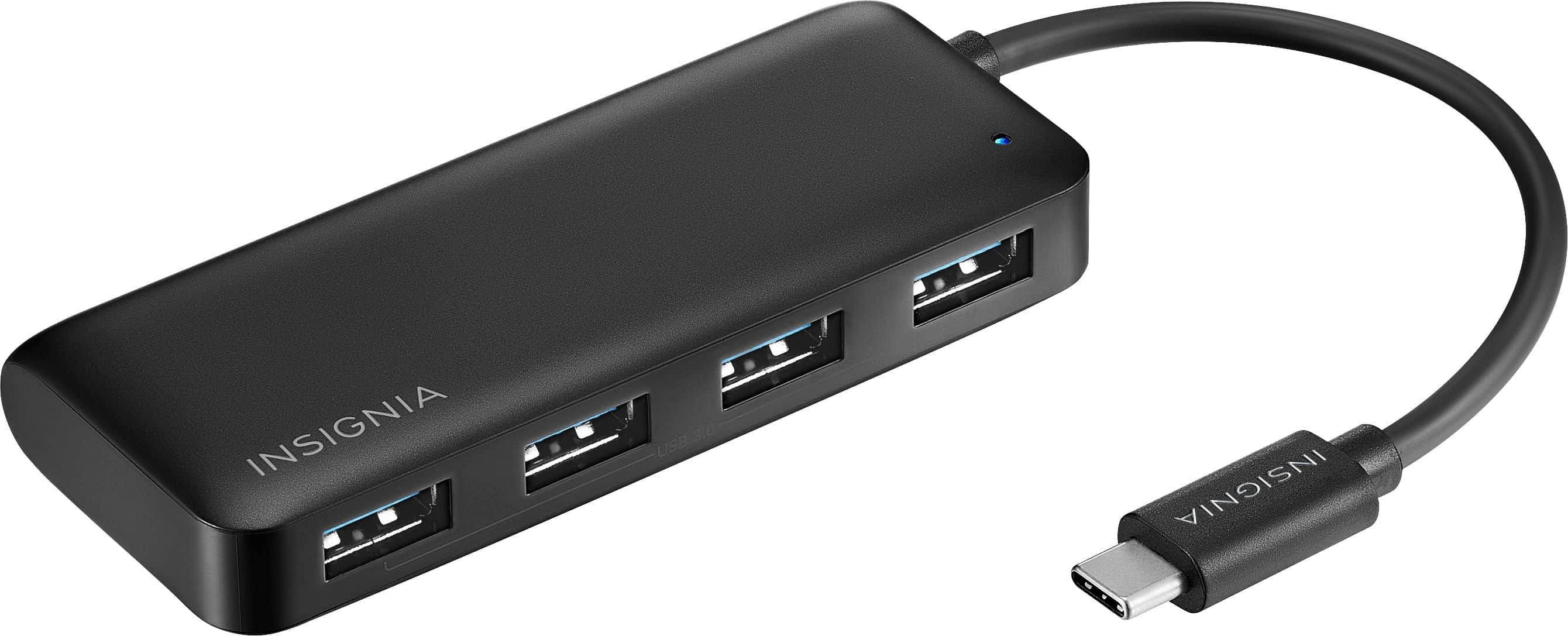 Insignia 4-Port USB Hub with USB-C Connection