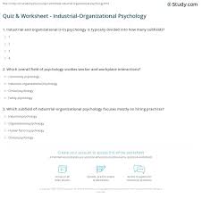 If you fail, then bless your heart. Quiz Worksheet Industrial Organizational Psychology Study Com