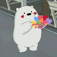 We bare bears, wbb, ice, ice bear, polar bear, cute, cool, autumn, fall, winter, sweater, cozy, white, red, adorable, animals, donut, axe. Cute Cartoon Bear Pfp Novocom Top