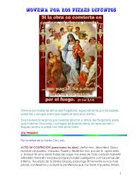 Gracias a la maravillosa realidad de la comunión de los santos —lazo que une indisociablemente a los miembros de la iglesia militante, purgante y triunfante en un. Sl33 Novena Por Los Fieles Difuntos Purgatorio Orador Del Senor