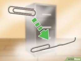 The blades should be thin enough to fit. How To Pick A Filing Cabinet Lock 11 Steps With Pictures