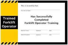 Training certificate template free new forklift certification card. Free Forklift Training Certificate Template Vorte