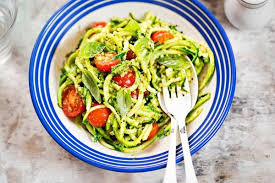 Raw Vegan Pesto Zoodles Recipe Zoodle Recipes Healthy Dinner Feta Pasta