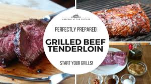 Be generous with the salt and pepper and simply let it do its thing! Grilled Beef Tenderloin Recipe Youtube