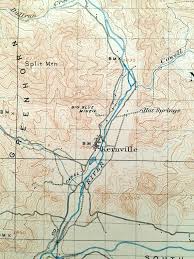 Antique Kernville California 1908 Us Geological Survey Sierra Nevada Kernville Topographic Map