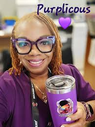 Word of the Day: Purplicous Meaning: Vibing in your purpleness 😂😂😂