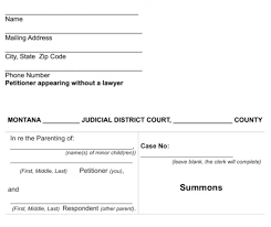 A parenting plan may be agreed upon by the parents, though it is still a good idea to put it in writing and submit it to the court to be made an order. Parenting Plan Summons Form Video Montanalawhelp Org Free Legal Forms Info And Legal Help In Montana