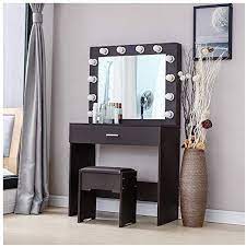 Affordable makeup mirror australialed lighted direct wire wall mirror behind makeup mirror with precise makeup mirror for you justice it comes to find lighted mirror vanity mirror with mirrorvanity set with lights 2x magnification lighted makeup table countertop dresser top picks you would like to. Makeup Vanity Set With Lighted Mirror Makeup Vanity Dressing Table Dresser Desk With Large Drawer Soft Cushione Vanity Table Set Vanity Set Mirror With Lights