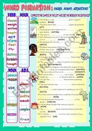 Complete The Second Sentence So That It Has A Similar Word Formation Nouns Verbs Adjectives Reuploaded Word Formation Nouns And Verbs Nouns Verbs Adjectives