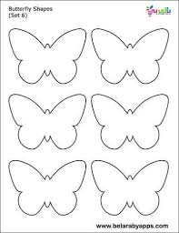 Black And White Stencil Butterfly Outline Free Printable Butterfly Templates Different Size Butterflies بالعربي نتعلم Butterfly Printable Template Butterfly Template Butterfly Printable