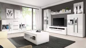 Wohnzimmer komplett kaufen sie günstig auf wohnen.de ⭐ kostenloser versand & retoure große auswahl ⭐ kauf auf rechnung und raten Wohnzimmer Set Tulsa Komplettset 6 Tlg Weiss Hochglanz