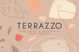 Maybe you would like to learn more about one of these? Terrazzo Photoshop And Procreate Stamp Brushes In Brushes On Yellow Images Creative Store