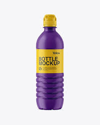 Matte Pet Bottle W Sport Cap In Bottle Mockups On Yellow Images Object Mockups Mockup Free Psd Free Psd Mockups Templates Bottle Mockup