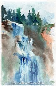 I have tons of watercolor ideas to share with you here today :) pull out your watercolors to paint in florals, quotes or even to make a colorful handmade card. 10 Minute Winter Woodland Watercolor Tutorial Scratchmade Journal