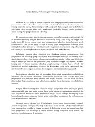 Lengkap di kumpulkan dalam halam kategori ini. Artikel Tentang Perkembangan Teknologi Di Indonesia