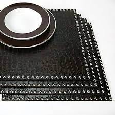 .tableware square dining table mats (18x12 silver) zghzsc (color : Modern Table Linens Placemats White Placemats Modern Table Linens