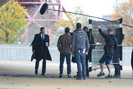 Renee Zellweger Colin Firth And Patrick Dempsey On The Set Of Bridget Jones S Baby In London November 6 Patrick Dempsey Renee Zellweger Bridget Jones Baby