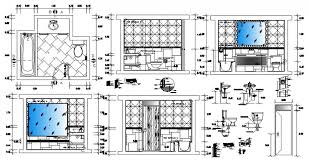 Cad software for kitchen and bathroom design. Bathroom Plan With Detail Plan And Section Drawing In Autocad