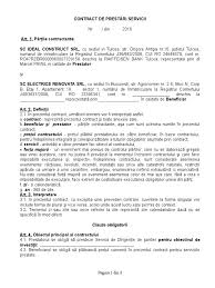 Prezentul acord de asociere constituie un model orientativ şi se va completa în. Model Contract Servicii De Dirigentie Santier