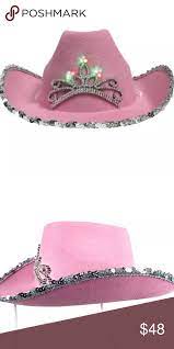 Barbie Pink Sequin Light Up Glow Rave Festival Hat Festival Hat Pink Sequin Barbie Pink