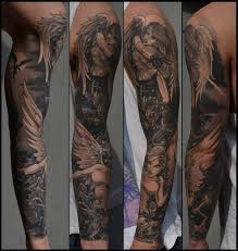 Tattooing has been around since ancient times. Angel And Demon Tattoo Sleeve Angel Vs Demon Tattoo Sleeve Healed Sleeve Angels Vs