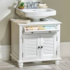 newport louvered pedestal sink cabinet