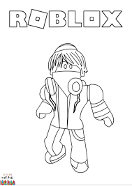 Roblox Avatar Coloring Page Coloringwithkids Com Coloring Pages Coloring Books Kids Coloring Books