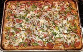 Carole Likes Round Food Sourdough Sicilian Pizza