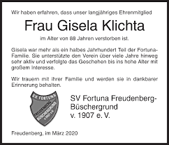 Klichta | klichta is a paper & forest products company based out of 120 asdorfer str., freudenberg, westfalen, germany. Traueranzeigen Von Gisela Klichta 57trauer De