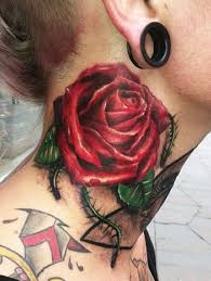 Sick Neck Pieces Inked Magazine Rose Neck Tattoo Neck Tattoo Flower Neck Tattoo