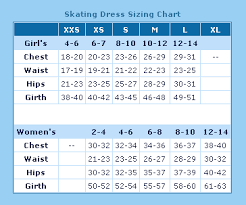 Best Buy Figure Skating Rebel Dress Size Chart