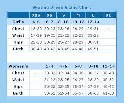 best buy figure skating rebel dress size chart