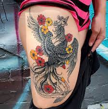 Established in 1998 and now home to some of the country's best tattooists, we specialise in a wide range of styles including japanese, traditional american, old school, sacred geometry, tribal, abstract, portrait, photo realism, script, illustrative and b&g. Westside Tattoo On Twitter A Custom Badass Phoenix Tattoo Done By Ashley Phoenix Tattoos Customtattoo Westsidetattoo