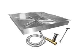 4.5 out of 5 stars. Firegear Match Light Fire Pit Burner Kit Square Bowl Pan Propane 26x26 Walmart Com Walmart Com
